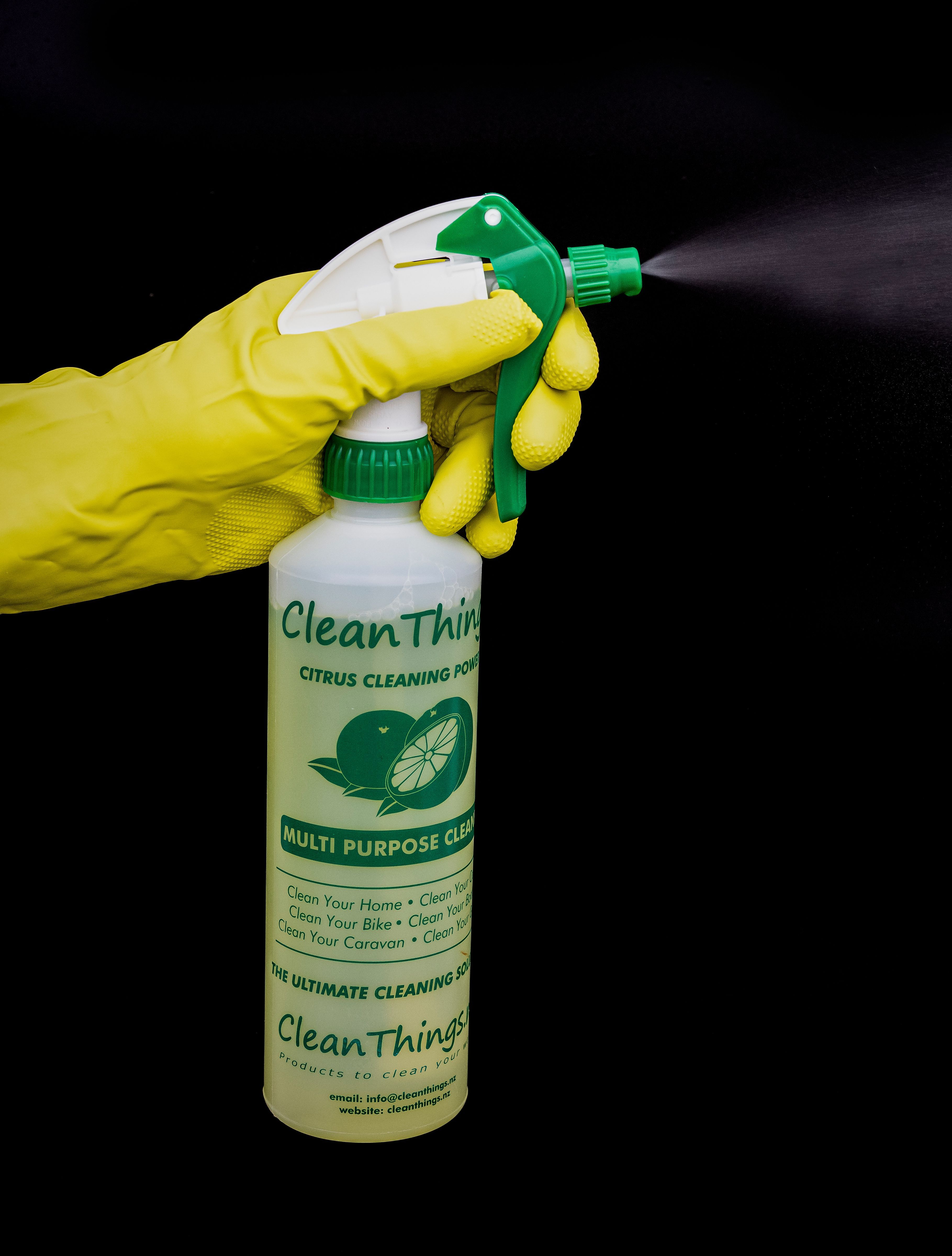 Clean Things Heavy Duty Cleaner Spray Bottle Red (Ready to Use), Citrus